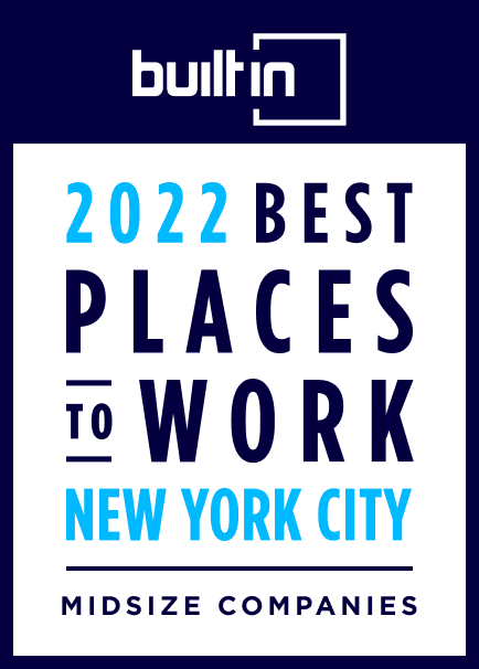 Badge: Builtin's 2021 Best Places to Work, New York City